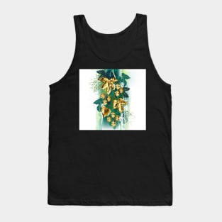 Golden Hops on Green Paint Tank Top